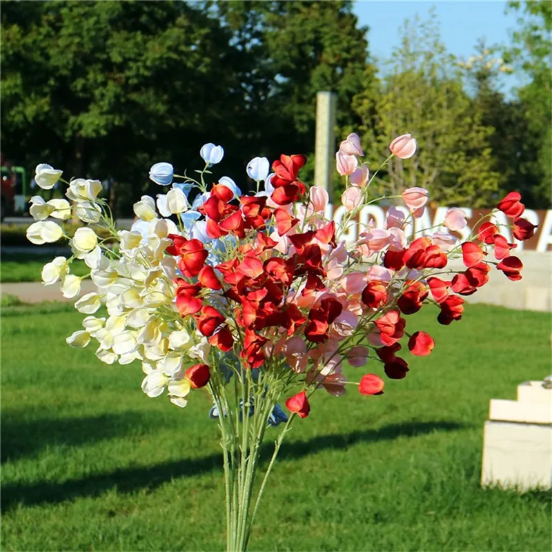 10 шт. поддельные длинные Стволовые фонари цветок 34,2" длина имитация мыса Gooseberry для свадьбы дома декоративные искусственные цветы