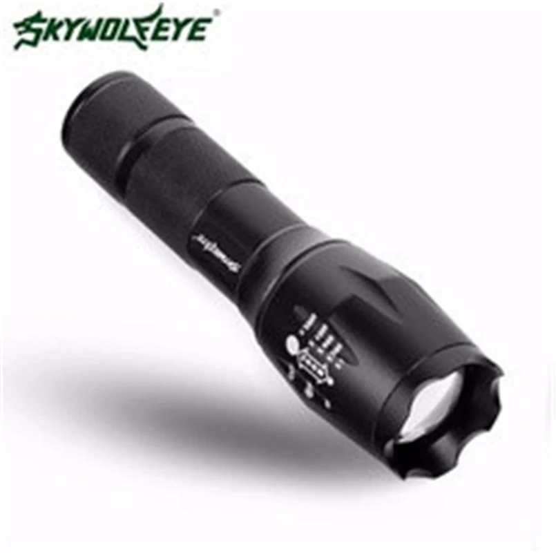 skywolfeye led flashlight 3000 lumens 3 mode XML XPE LED 18650 flashlight front light powerful powerful bike lights 30N29 (4)