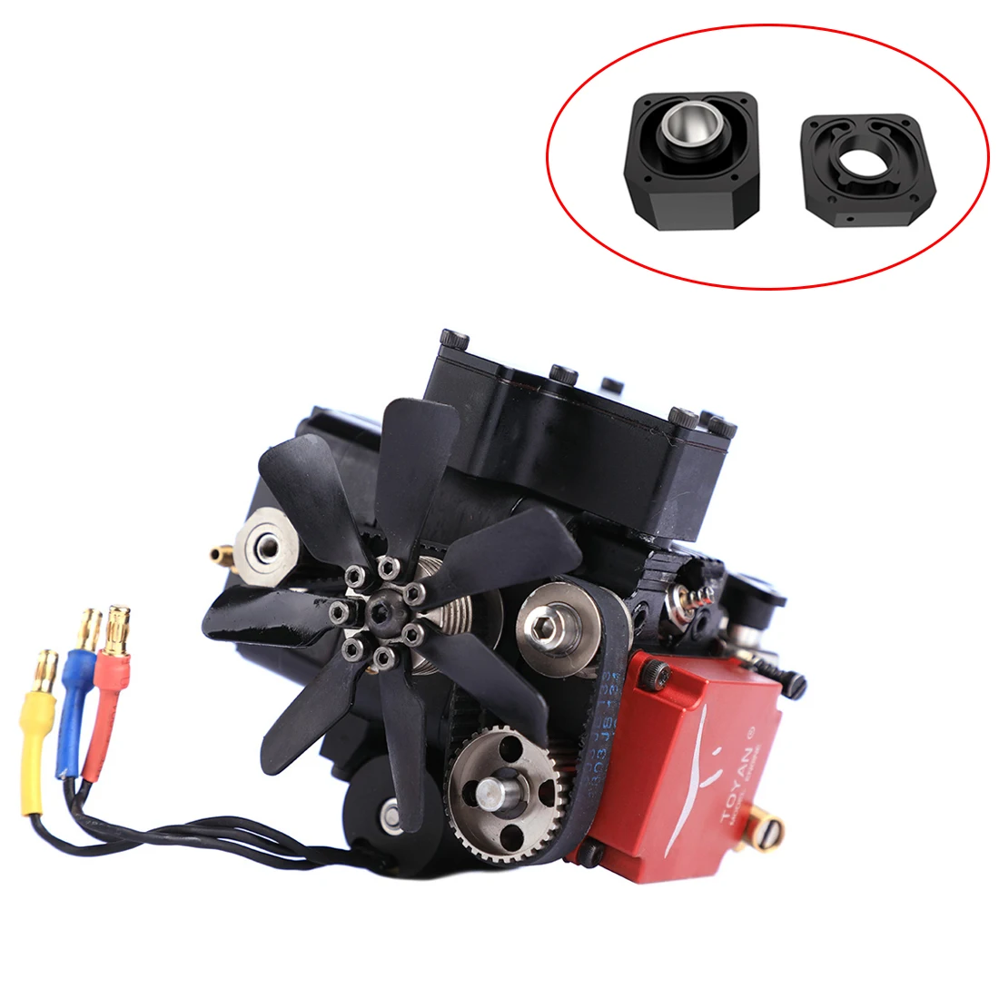 

Creative Toyan Four Stroke Methanol Model Engine With Water-Cooled Channel For 1:10 1:12 1:14 RC Car Boat Airplane - FS-S100(W)