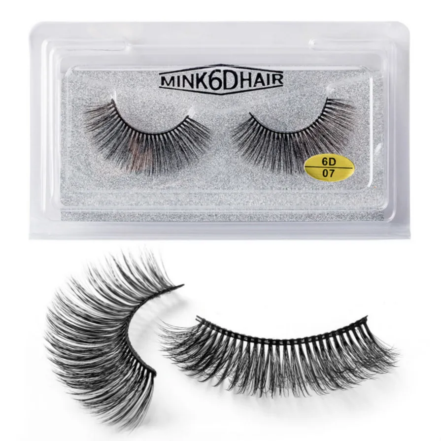1Pairs Synthtic False Eyelashes Long Lasting Lashes Natural Dramatic Volume Extension Thick 3D D7 | Красота и здоровье