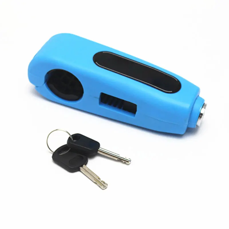 Motorcycle Car Electric Vehicle Modification Handlebar Anti-Theft Lock - Цвет: Blue