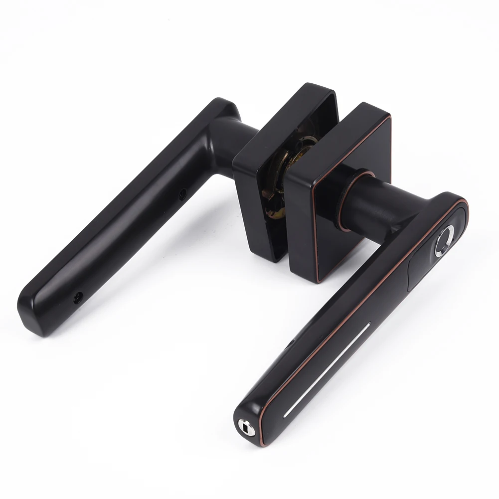 Smart Home Interior Bedroom Wooden Door Fingerprint Lock USB& Battery Charging