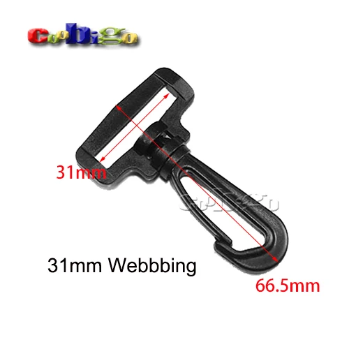 31mm Webbing 50 шт. пластик 8 Размер палочки поворотные крючки застежка пряжка аппаратные средства уличные лямки рюкзака сетка ремень сумка Запчасти Аксессуары - Цвет: 31mm Webbing