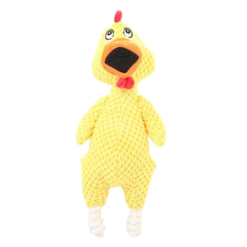 Squeaky Rubber Chicken Dog Toy