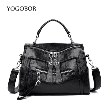 

Women Handbag PU Leather Shoulder Bag High Quality Flap Bag for Women Casual Back Pack Multifunctional Female Totes