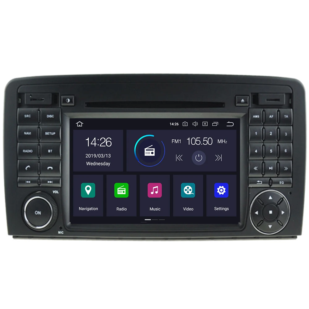 Ips 7''2 din Автомобильный Радио gps android 8,0 для Mercedes-Benz R Class W251 R280 R300 R320 R350 R500 R63 автомобильный dvd gps плеер