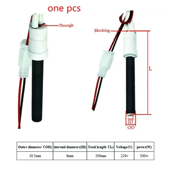 

220V 350W pellet stove ignitor black Ceramic Igniter Ceramic Heating Tubespark plug for pellet stove10.5*6*100mm