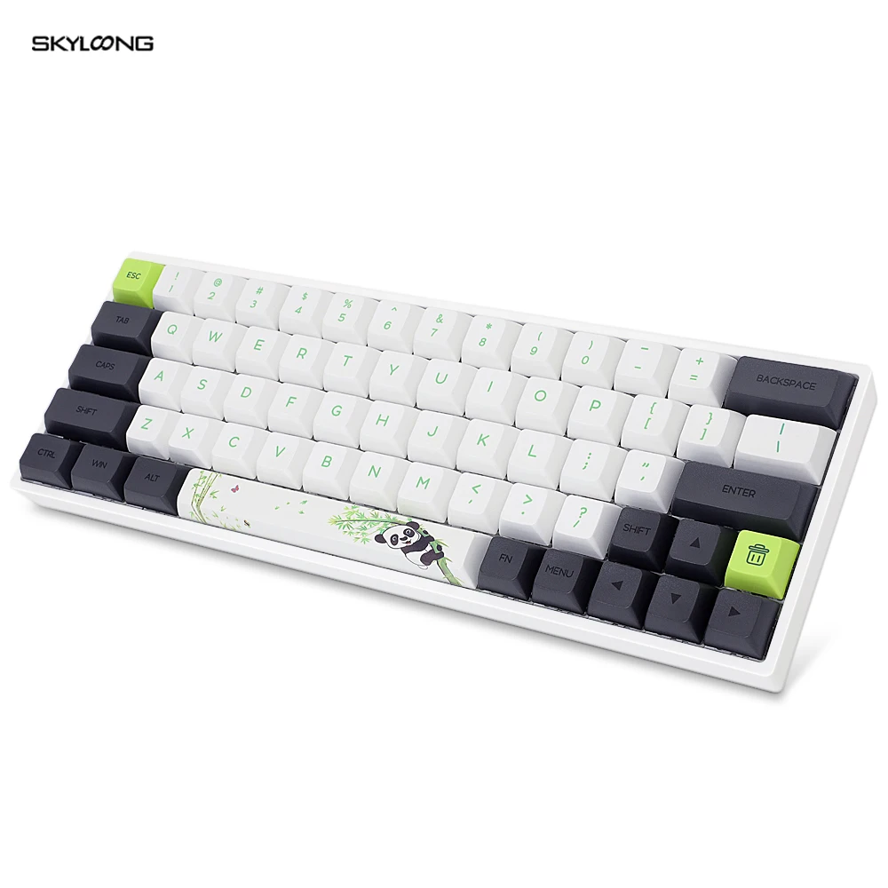 Skyloong SK64 64 клавиши Мини Портативная механическая клавиатура панда Беспроводная