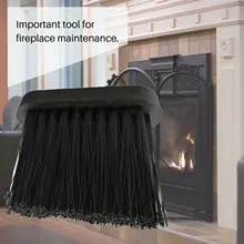 2 pçs oblongo hearth cabeça da escova chaminés lareiras ferramenta de limpeza do agregado familiar escova fogão rotativo varredura suprimentos para casa inverno ano novo
