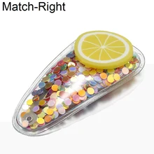 Подходящие правильные ювелирные изделия для волос Милые Блестки фрукты заколка для волос/булавка/палка/заколка корейский Свадебный Bobby заколка для волос головы аксессуары SP905