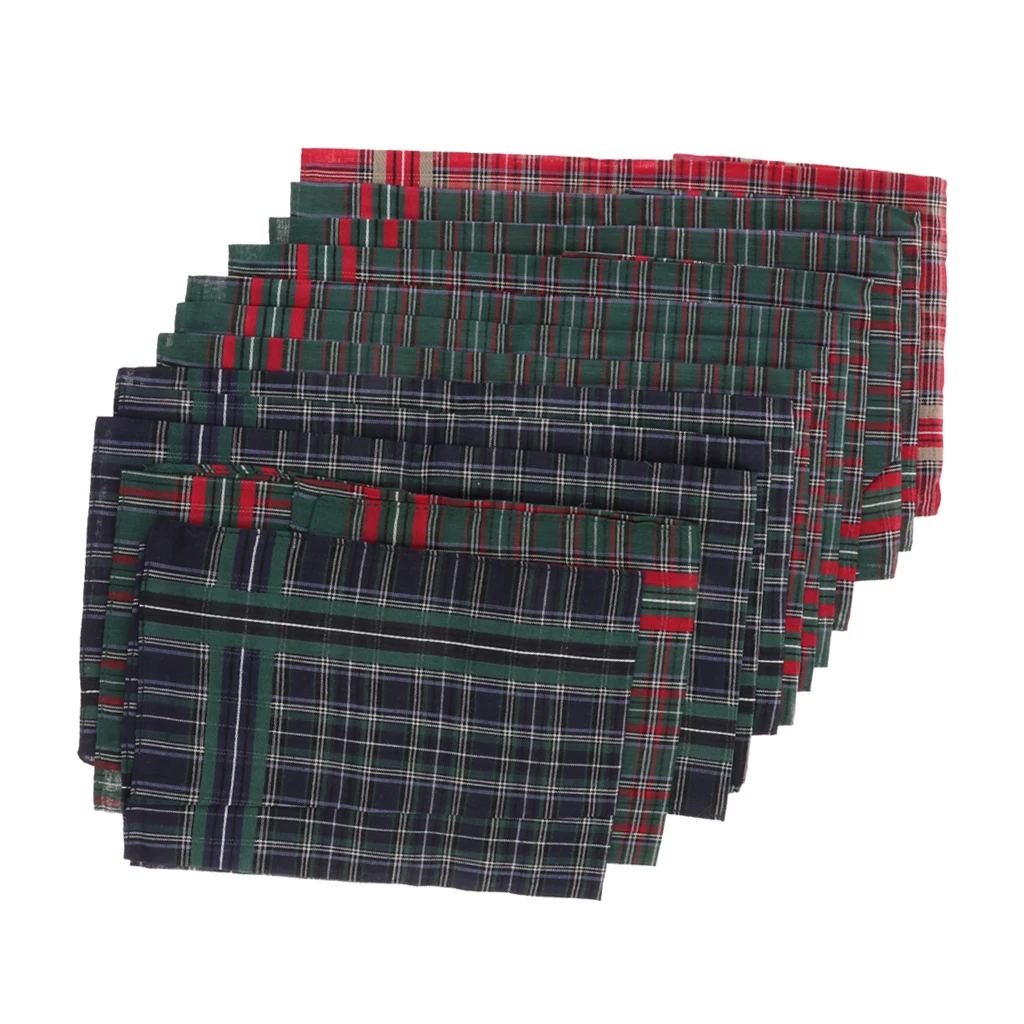 12 шт furoshiki Мужские Винтажные клетчатые карманные квадратные носовые платки для свадьбы жениха носовые платки для вечеринки носовые платки