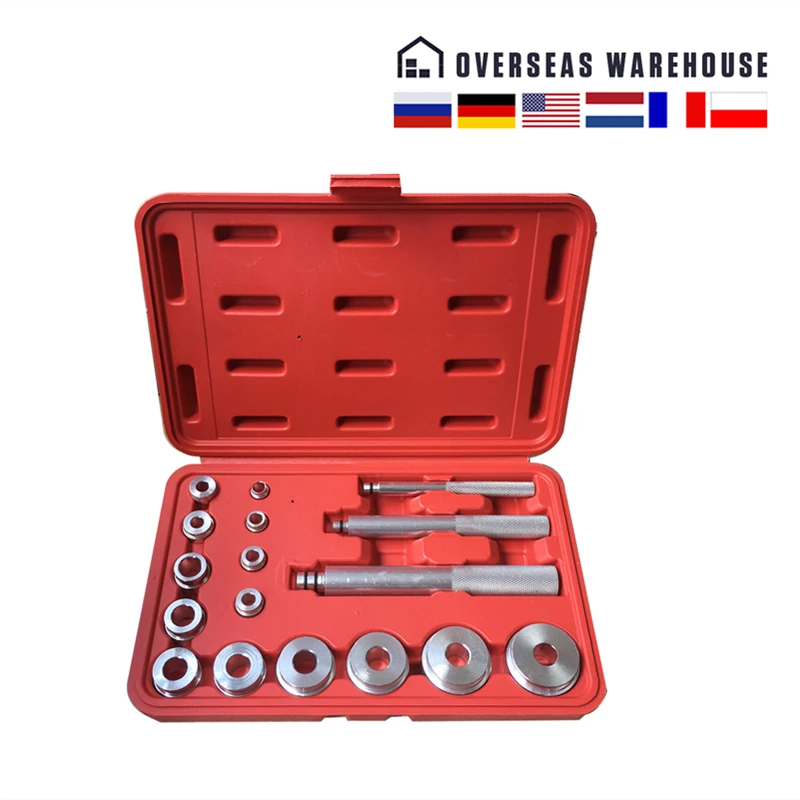 US $24.00 17 Pcs Car Wheel Bearing Races Seals Bush Driver Master Tool Set Aluminum Axle Repair Tool Motorbikes Auto Bearings Or Seals