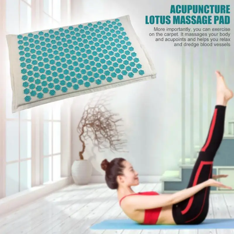 Акупунктура снимает стресс в спине Боль массаж с шипами, для йоги коврик широкий спектр применения практичный экономичный массажер подушки