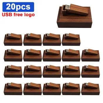 

20pcs/lot Flash Drive 128GB Pen Drive 8G wooden USB+box For photography 64GB 32GB 16GB Pendrive USB Stick Memory Stick free logo