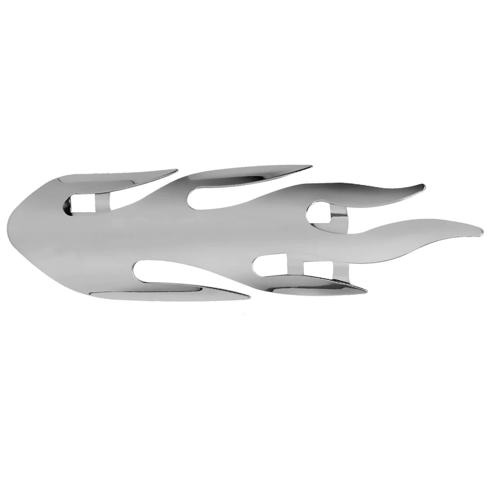 Motorcycle Exhaust Muffler Heat Shield Cover 46mm-70mm Metal Heel Guard Protector Silver | Автомобили и мотоциклы