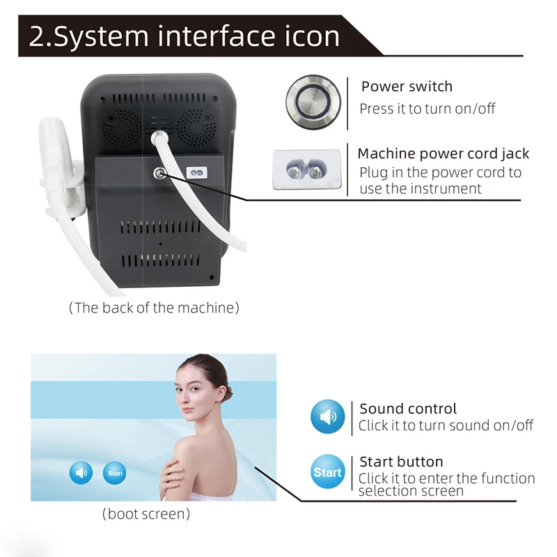 Portable Radio Frequency RF Facial Lifting Anti-aging Skin Tightening Beauty Machine 5