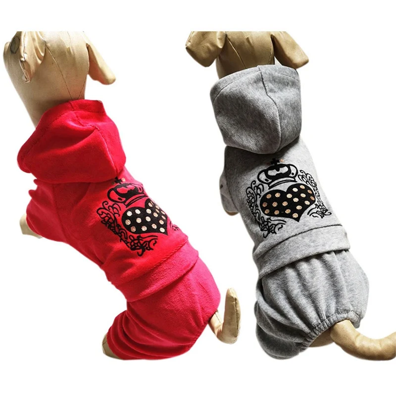 Зимняя теплая одежда для домашних животных, утепленный костюм для собак, комбинезон, 4 ноги, пальто с капюшоном, толстовка с капюшоном, одежда для домашних животных, собак, чихуахуа, Йорк