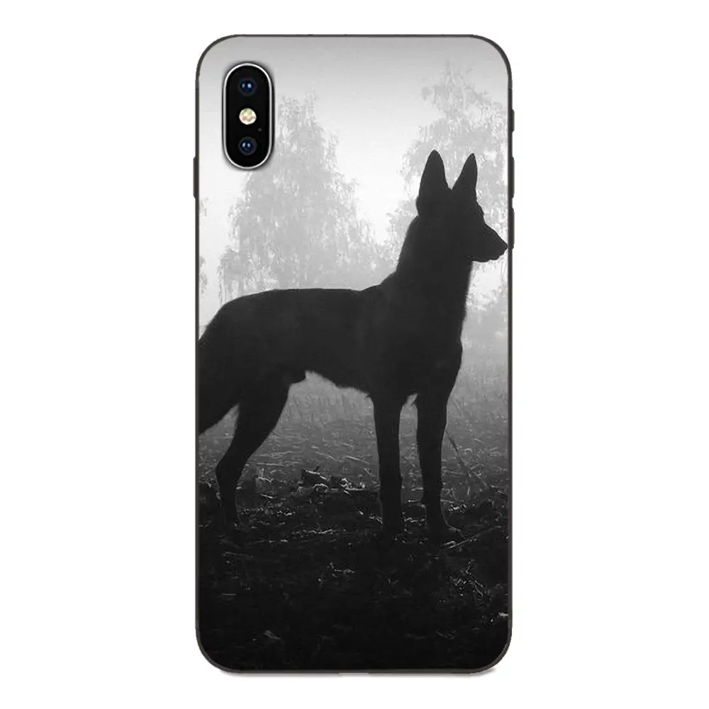 Мягкие чехлы Capa Belgian Tervuren Malinois Dog Art для Apple IPhone X XS Max XR 4 4s 5 5S SE 6 6S 7 8 Plus - Цвет: as picture