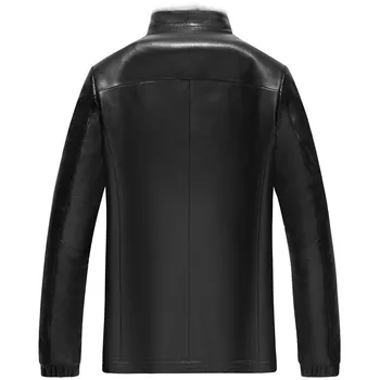 

Men's Genuine Leather Jacket Goatskin Short Coats Warm Winter Jacket Men Real Mink Fur Liner Coat LSY088262 MY1134