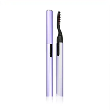 

20PCS Purple Portable Pen Style Electric Heated Eyelash Curler Makeup Eye Lashes Long Lasting Curvex Lash Curler Heat