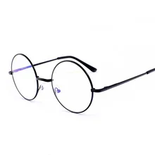 Новые анти-Blu-ray круглые очки Ретро рамка металл плоское зеркало унисекс синий свет блокирующие очки повседневные дикие компьютерные очки