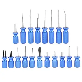 

New 19pcs/ Set Hand Tool Set Car Universal Electrical Terminal Block Release Connector Removal Tool Kit Drill Bit Set