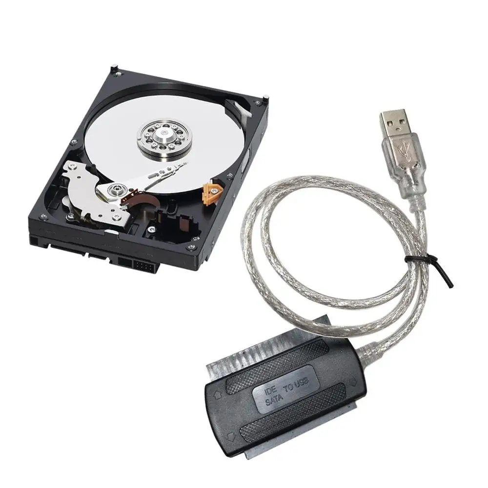Черный USB 2 0 IDE/SATA 5 25 S ATA/2 480 МБ/с. данных Интерфейс к + SATAAdapter кабель
