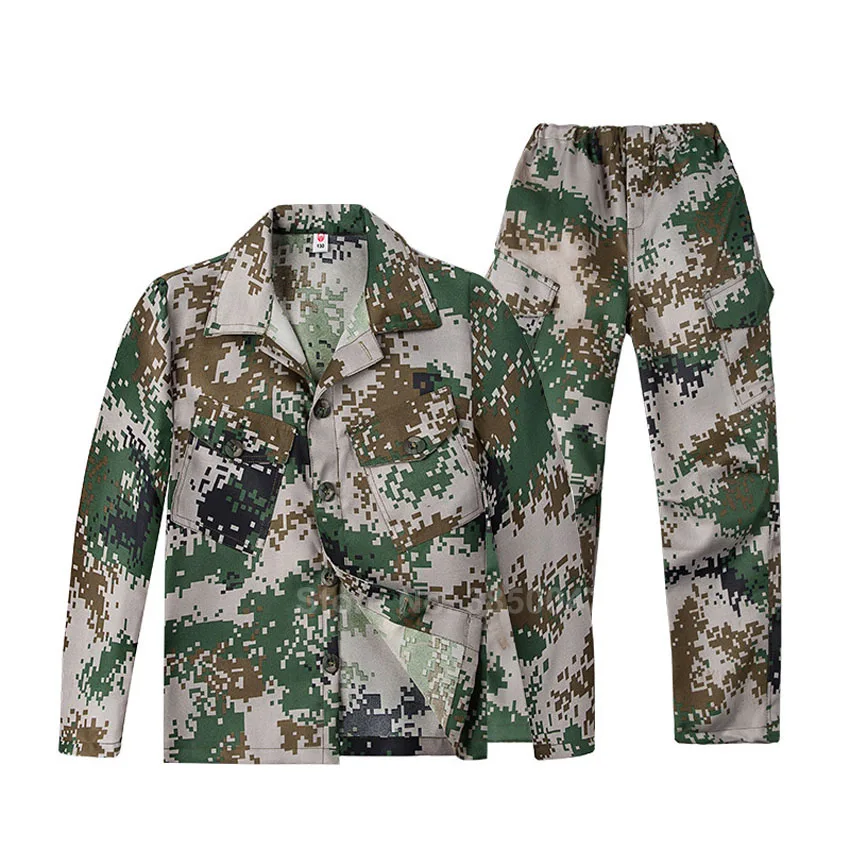 2 шт. камуфляжная униформа для мальчиков и девочек|Военный| |