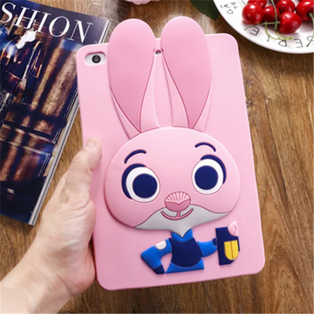 For ipad 2 3 4 Силиконовый чехол-кролик-цифровой преобразователь для iPad 2/3/4, 5, 6, 7, / 9,7 дюймов мягкая обложка чехол с защитой от ударов для iPad Mini 1 2 3 4 7,9 Air 1 2 - Цвет: For ipad 2 3 4