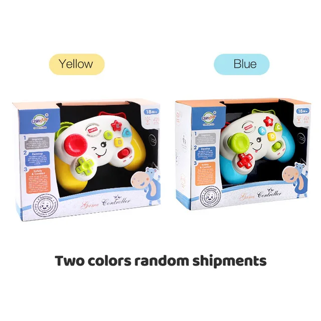 New Children Handle Music Toy Video Game Sound And Light Multifunctional Learning Controller Baby Educational Toy Gift 2
