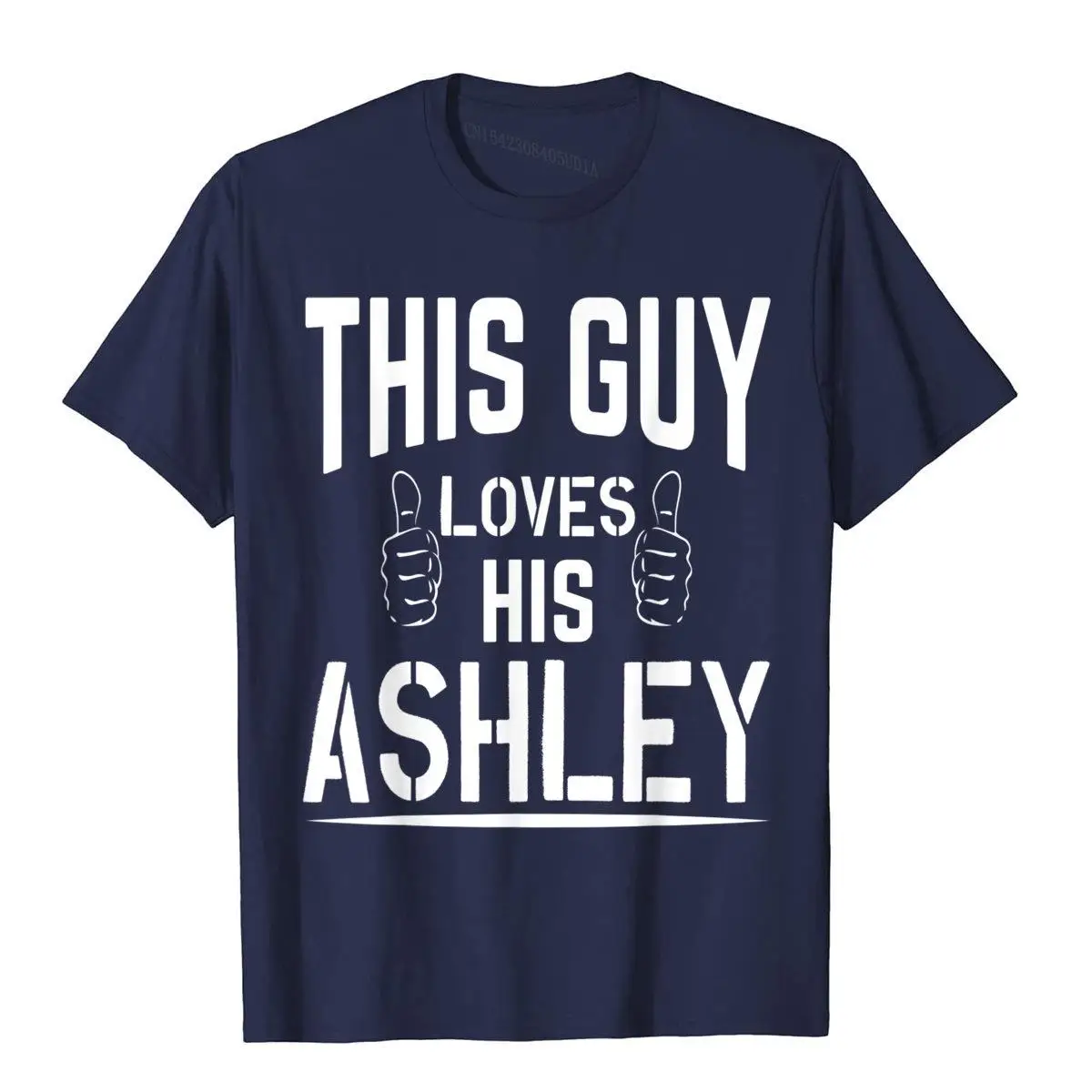 This Guy Loves His Ashley Cool Name T-Shirt__97A1583navy