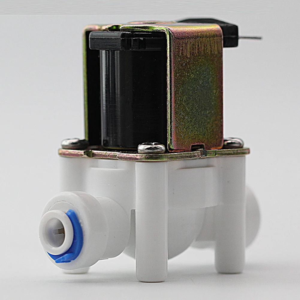 1/4" Solenoid Valve Quick Connect DC 12V Inlet Feed Water Valve for RO Reverse Osmosis Pure System