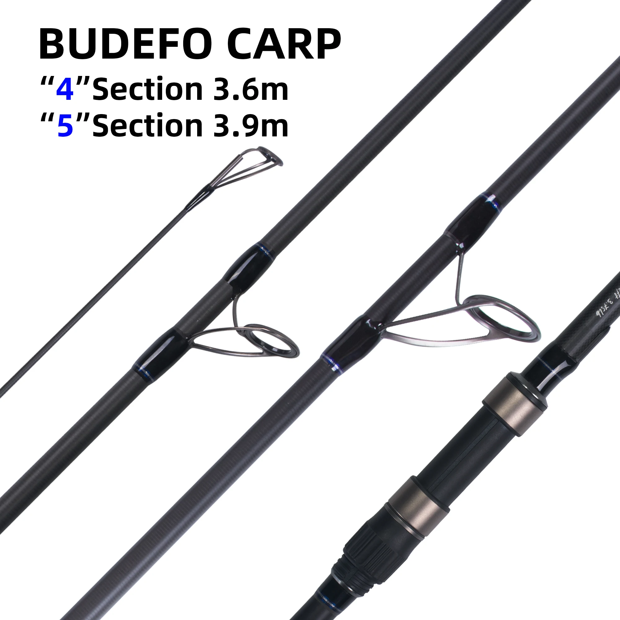 New High Carbon Carp Fishing Rod 3.6m 3.9m 4.2m 4/5/6 Section Feeder Surf  Rods Long Casting Boat Fishing Spinning Rod Tackle - AliExpress