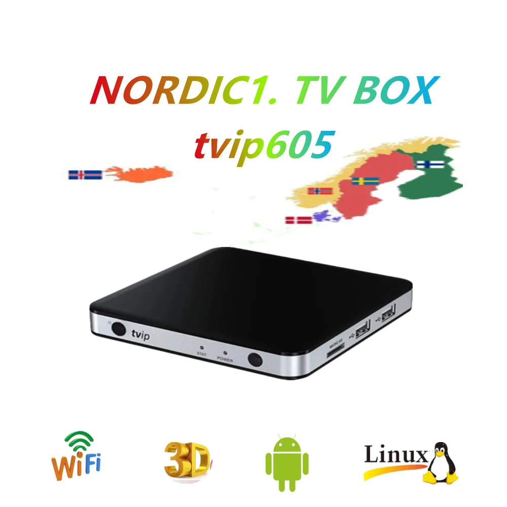 Tvip605 nordic one Nordic tv android and Linux system Dual Systerm Set top Box smart box | Электроника
