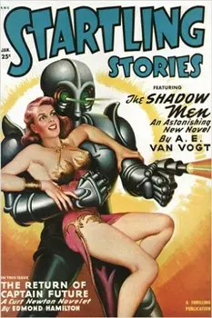 

STARTLING stories COMIC BOOK COVER VINTAGE january issue SPACE AGE SILK POSTER Decorative Wall paint 24x36inch