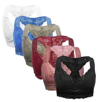 

6Pcs Set New Half Cup Bra Push Up Women Lingerie Embroidery Brassiere Thin Cotton Comfortable Sexy Underwear Lace Bras #W