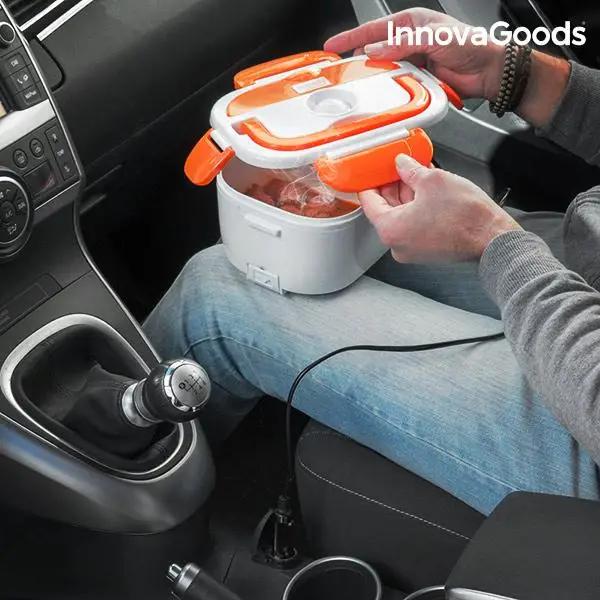 InnovaGoods электро ланч бокс для автомобилей 40 Вт 12 В белый оранжевый | Дом и сад