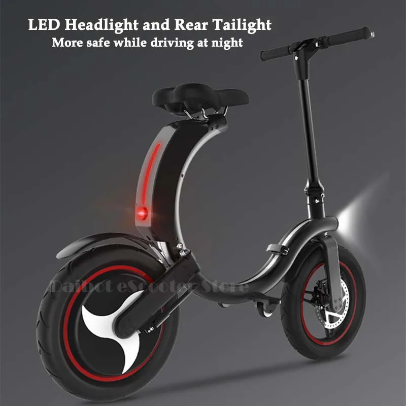 Daibot Mini Electric Bicycle Two Wheel Electric Bicycle 14 Inch 350W 36V 32KMH Foldable Portable Adults Electric Bicycle Bike (5)