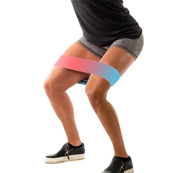 

1pc Resistance Band Ring Shape Gradient Color Anti-slip Strap Yoga Belts Fitness Leg Hip Stretching Training Accessories