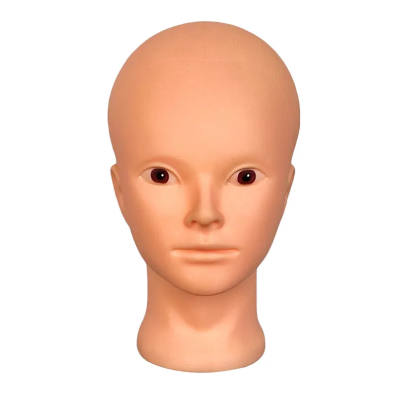 

Professional Cosmetology Bald Mannequin Head Manikin Model Doll Head for Make Up Making Wigs with Clamp