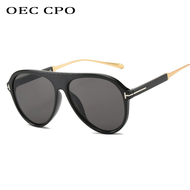 

OEC CPO Classic Pilot Sunglasses Men Driving Glasses Brown Grey Clear Lens Sunglasses Male Vintage Brand Sunglass Women  UV