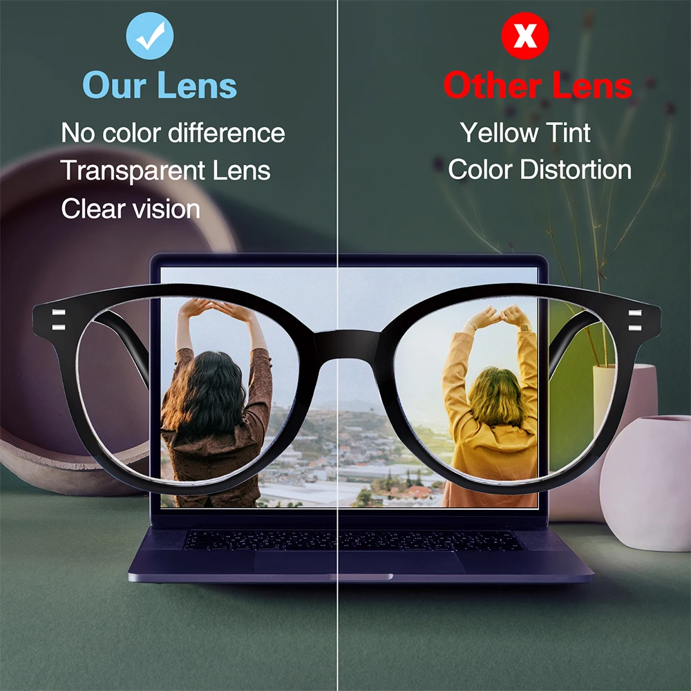 Stylish Rectangular Reading Glasses Spring Hinge Men Women HD Eyeglasses Diopter +0- -+600