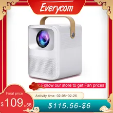 Everycom et30 mini projetor nativo completo hd android wifi opcional 1920x1080p portátil led beamer 4k vídeo cinema em casa presente da criança