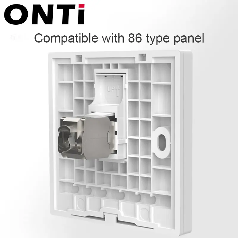 Ferramenta-menos Stp Blindado Keystone Jack Módulo Auto-locking Cat7 Cat6a Cat6 Cat5e Rede de Liga de Zinco Adaptador Acoplador Onti-rj45 Cat8 - Imagem 3