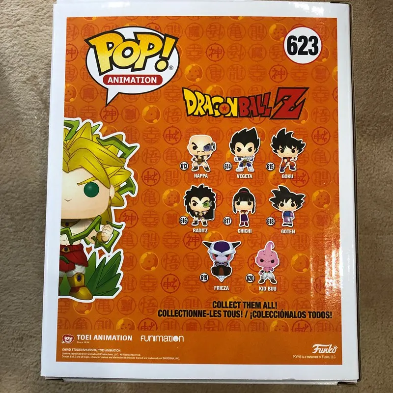 6 дюймов погоня Funko поп официальный Dragon Ball Z-Legendary Super Saiyan Broly светится в темноте Коллекционная Виниловая фигурка модель игрушки