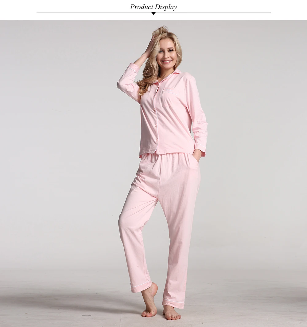 Женские пижамы, зимняя одежда для сна, хлопок, пижамы для женщин, хлопковые женские пижамы, пижамы с длинным рукавом, пижамный комплект для женщин