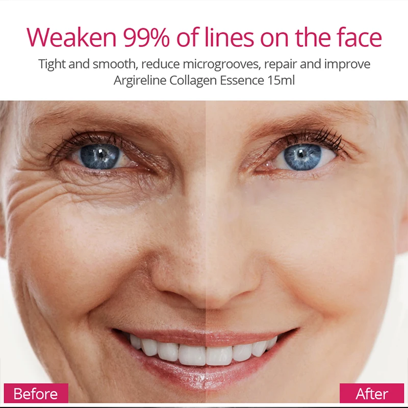 VIBRANT GLAMOUR 2Pcs Argireline Collagen Peptides Face Serum Anti Aging Wrinkle Essence Firming Whitening Moisturizing Skin 4