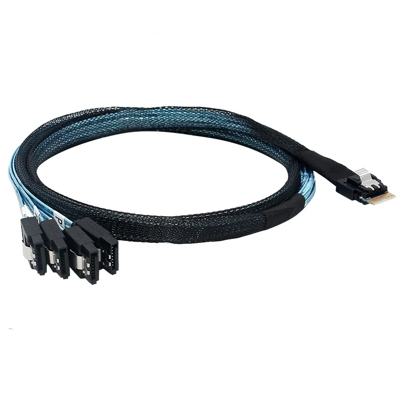 

Тонкий Кабель SAS SFF-8654 4I-4 SATA, кабель для диска RAID, высокоскоростной кабель от хоста до целевого диска