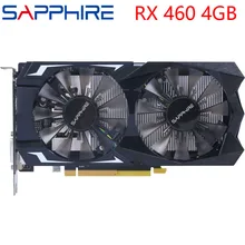 SAPPHIRE Video Karte RX 460 4GB 128Bit GDDR5 Grafiken Karten für AMD RX 400 serie VGA Karten RX460 DisplayPort HDMI DVI Verwendet