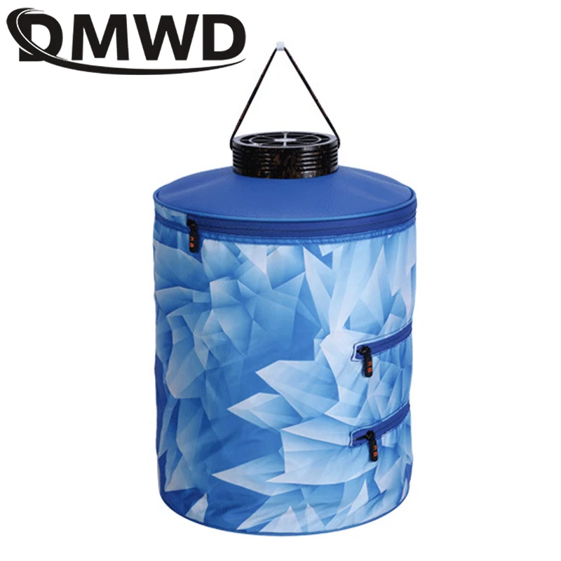 Blue DMWD, портативная электрическая сушилка для одежды, мини, для путешествий, складная, теплая, воздушная, Детская сушильная машина, нагреватель, вешалка для белья, вешалка для одежды - Цвет: Blue